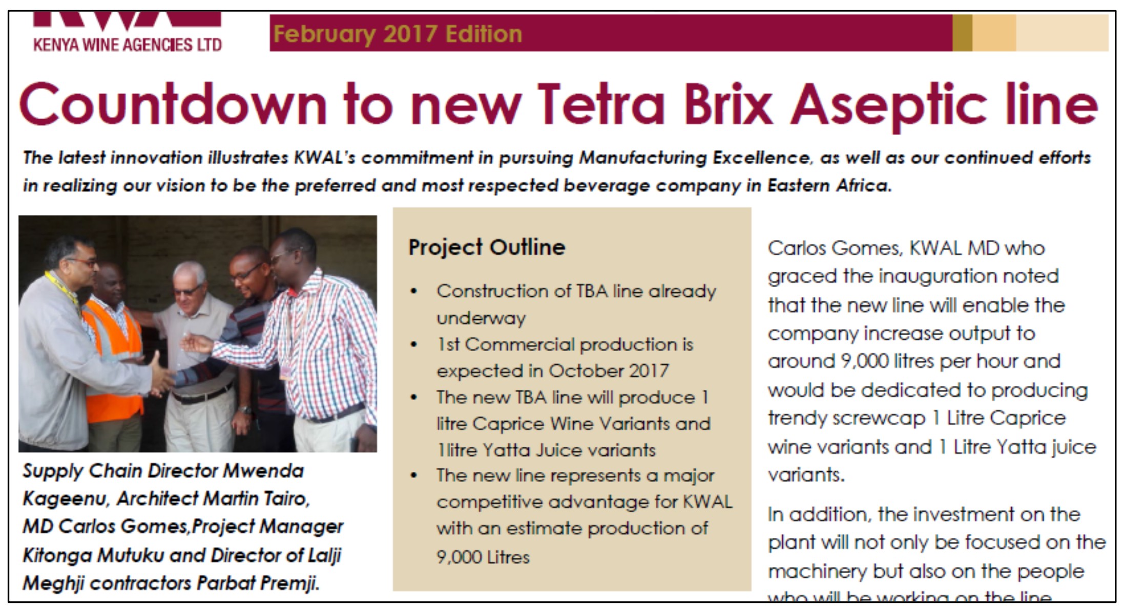 KWAL Tetra Brix Aseptic (TBA) Plant - Image 14